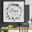 «Love Make This House», reproduction d'art textuel sur toile tendue-1520227562
