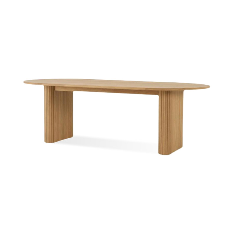 Table de salle à manger Burlywood, H 29,53 po x L 70,87 po x l 31,5 po