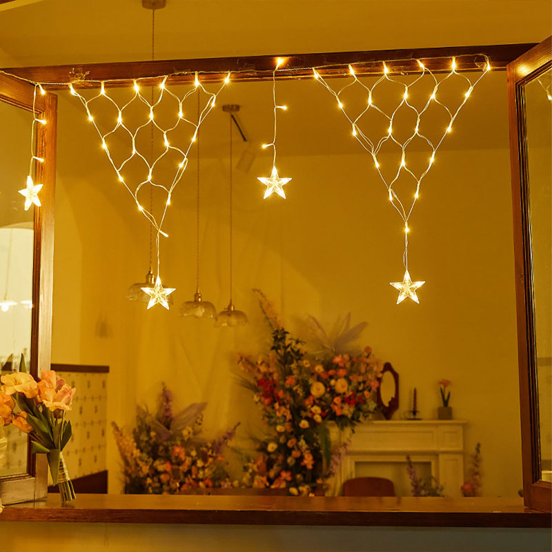 400cm Solar Powered 150 - Bulb Cord String Light