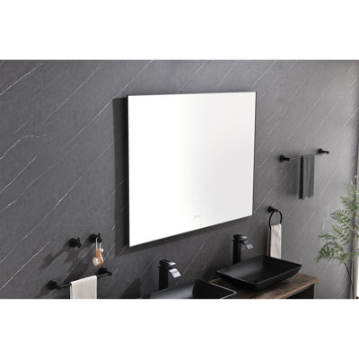 48 X 36inch Fog Led Bathroom Vanity Mirror, Wall Mounted, Adjustable, Enhances Your Personal Grooming Experience Mounted 48x36inch, Fog, Improves Bathroom's Visual Attraction