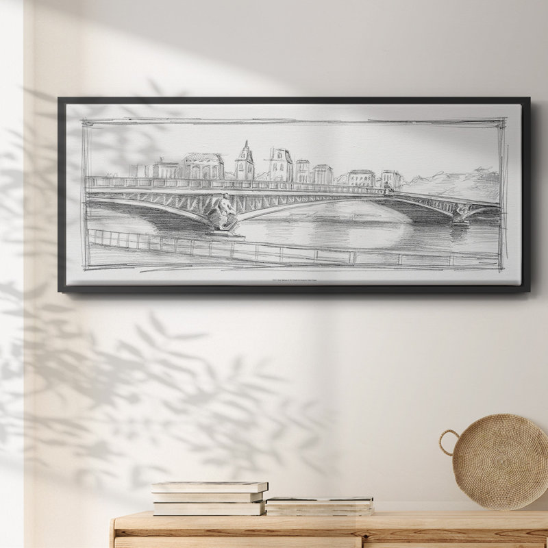 Pont Mirabeau - toile encadrée, H 8 po x l 20 po