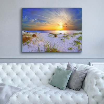 Landscape Sunset Sandy Beach' by Ezra Tanner, Canvas Wall Art