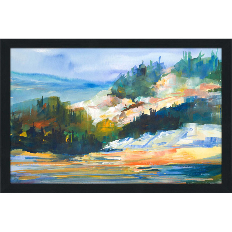 " Morning Light " by Jane Slivka, 21.5" H x 27.5" W x 0.75" D, Espresso Framed