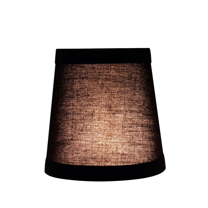 4'' H Cotton Empire Lamp Shade, Black