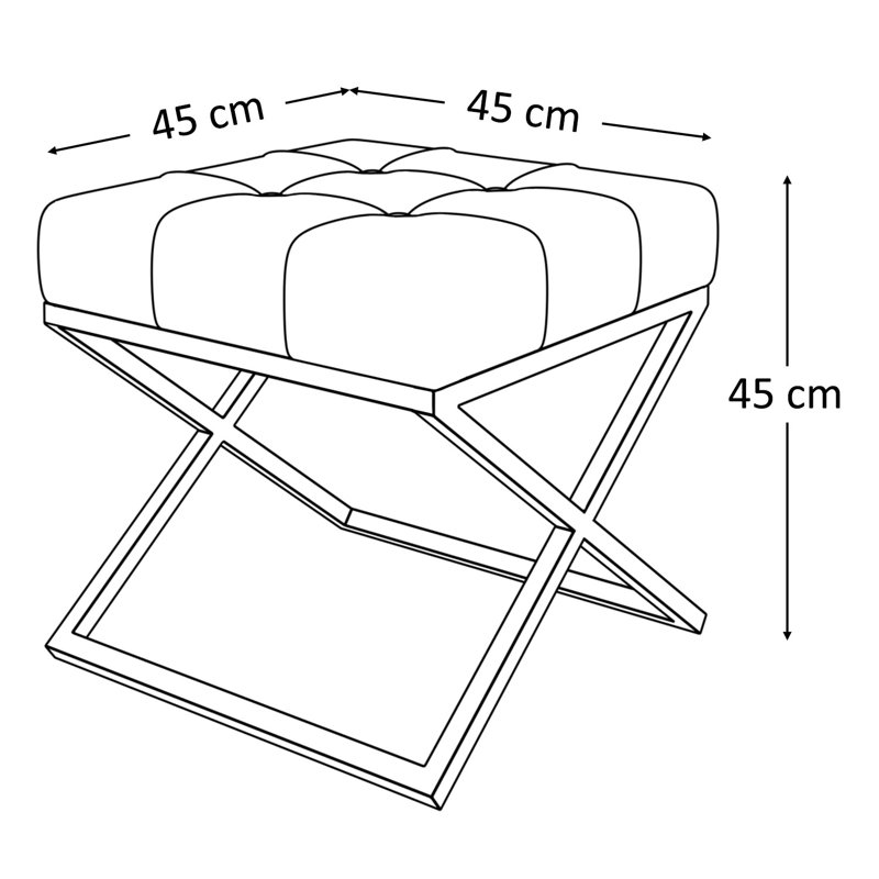 Nobleboro Steel Stool - DISCONTINUED