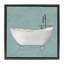 Simple Bubble Bath over Blue Floating Frame, design by Matthew Piotrowicz-117464982-117464983