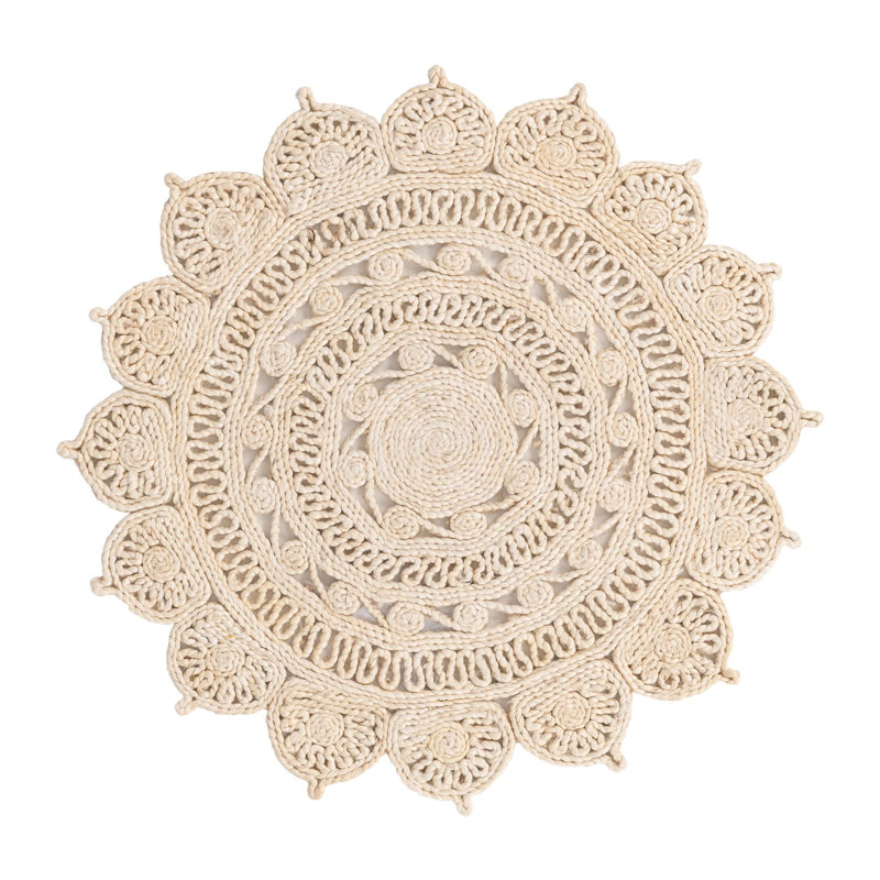 Nysean Oriental Indoor Rug, Round 3'1"