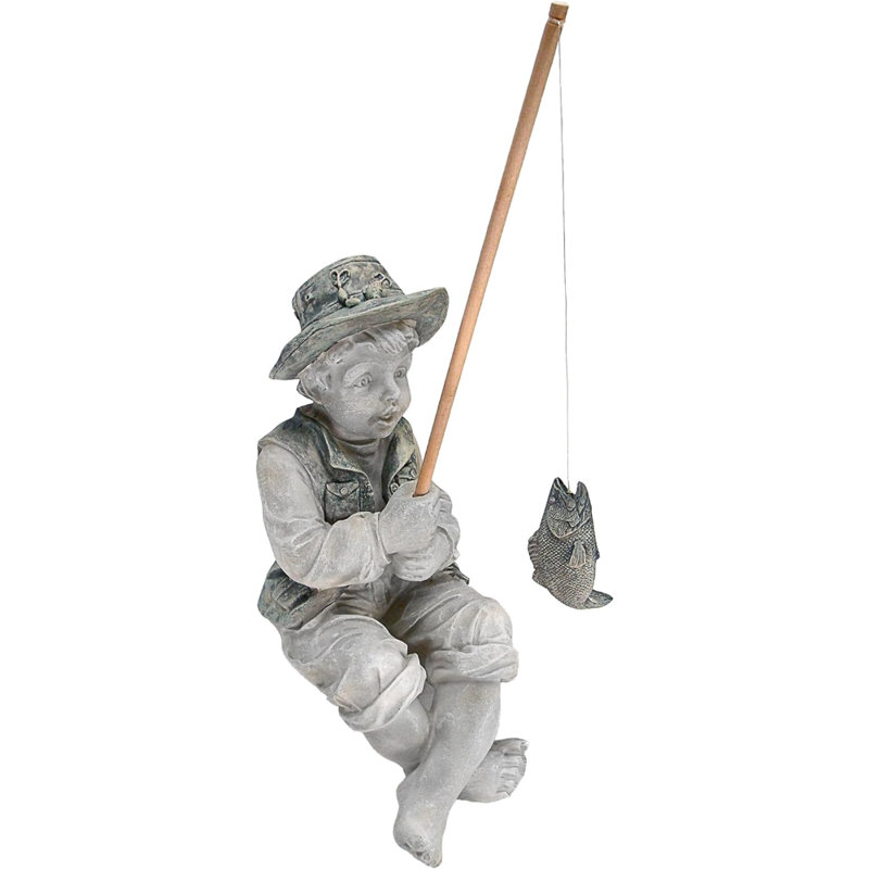 Statue de petit pêcheur d'Avignon Handcast