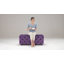 Repose-pieds standard capitonné en velours Elsez-87833987