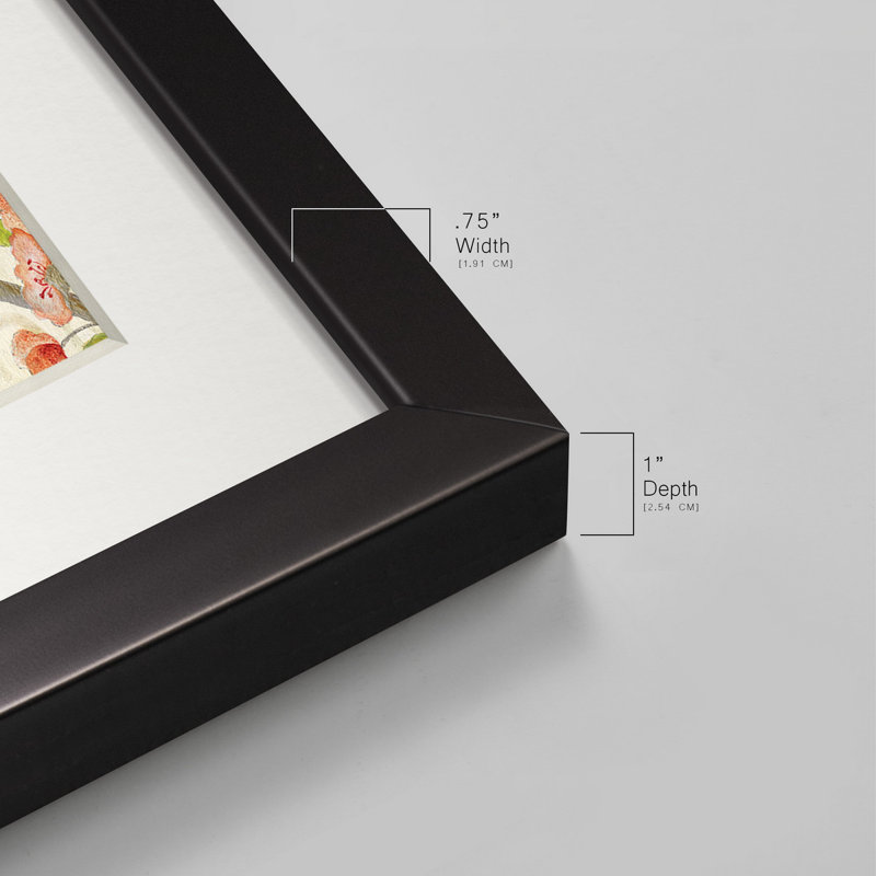 Cadre photo, ensemble de peintures sur papier, Cadre noir