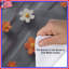 Housses de couette orange, fleurs blanches-126343898