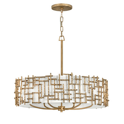 Farrah 6 - Light Unique / Statement Drum Chandelier