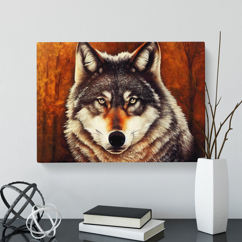 Classic Wolf - Wrapped Canvas, 40cm H x 60cm W x 3cm D