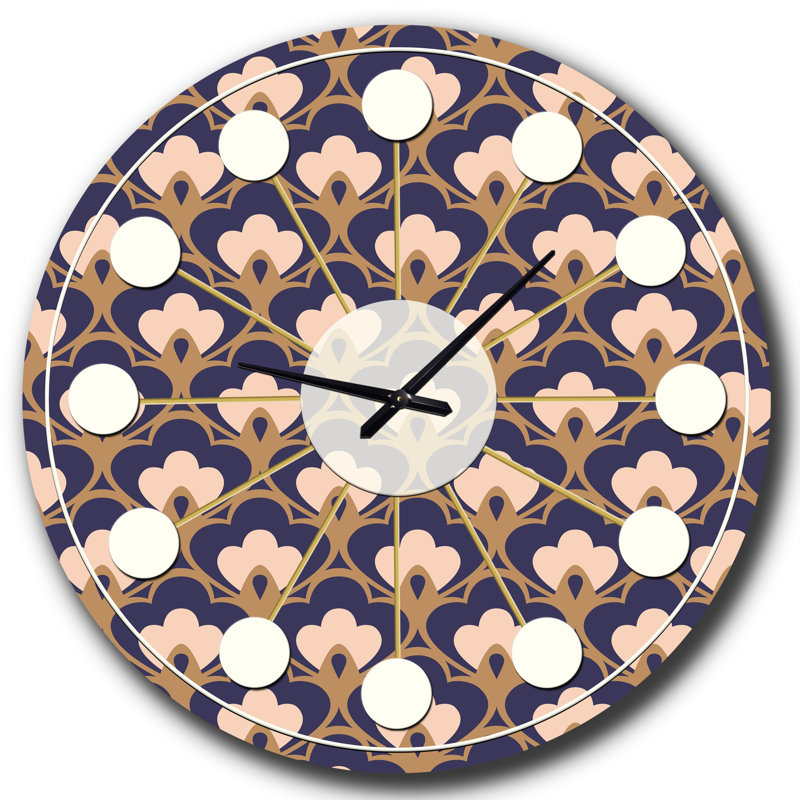 Horloge murale rétro Mid-Century, Petit