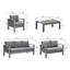 5 Pieces Outdoor All-Weather Conversation Set