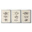 Goldfish II - Toile tendue avec châssis sur mesure - 3 pièces