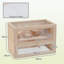 Alisa 2 Levels Wooden Hamster Cage Mice Rodents Hutch Small Animals