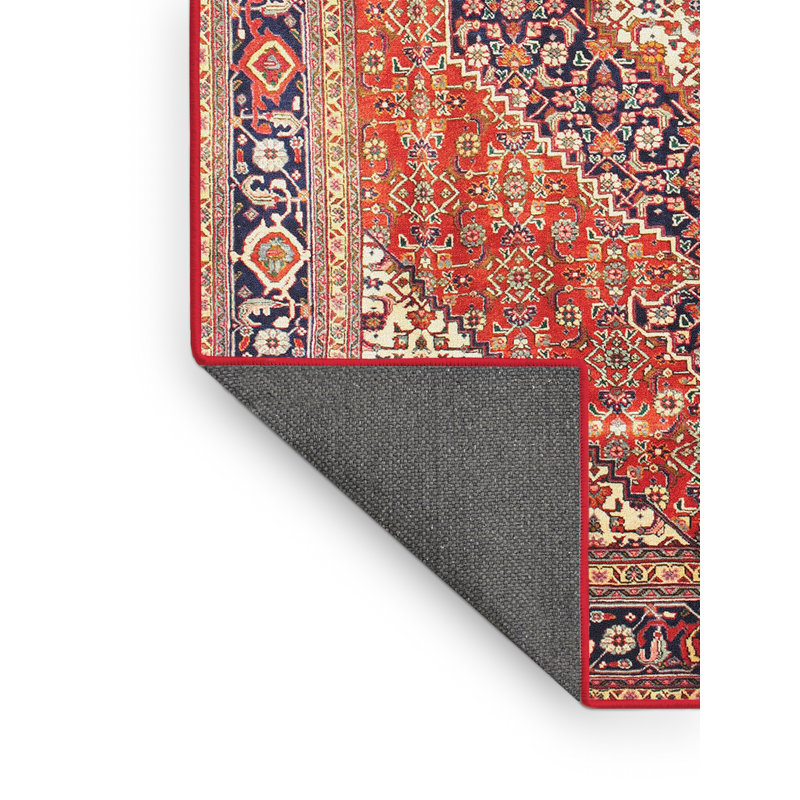 Tapis décoratif brun oriental Ashtyn, Rectangle 2 pi x 4 pi