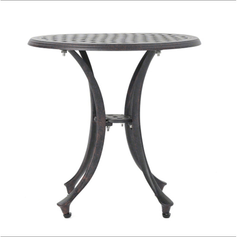Table d'appoint d'extérieur en fonte d'aluminium 19 po
