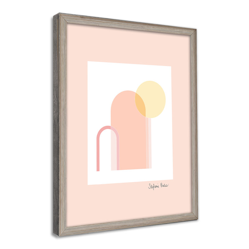 Summer Rendezvous Print by Stefanie Bales, Framed Matted Print, Gray, 48" H x 32" W x 1.125" D