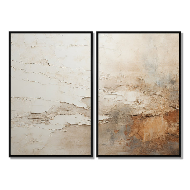 Cylen, art mural sur toile beige, Floater Framed Print, Black, 36" H x 48" W
