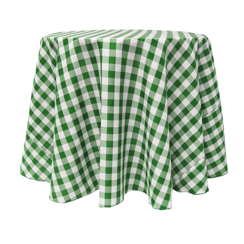Nappe Gracie Oaks, 90 po x 90 po, Mousse verte / Blanc, 10