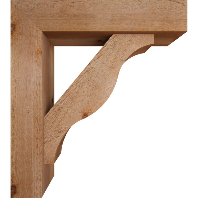 Support Funston Block avec support décalé, 38 x 34, Cèdre rouge occidental de l 8 po (scié brut)