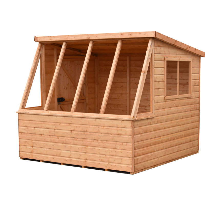 8 ft. W x 8 ft. D Potting Shed, No