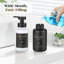 Distributeur de savon moussant, distributeur de savon à pompe en mousse de verre, distributeur de savon à main antidérapant avec 5 étiquettes imperméables, distributeur de savon liquide rechargeable de 15 oz pour salle de bain et cuisine, paquet de 2-277847881