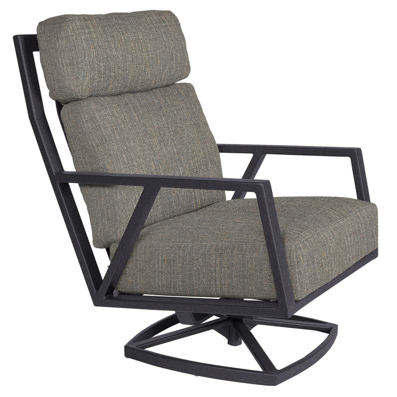 Aris Outdoor Rocker Chair, Mainstreet Latte, Graphite