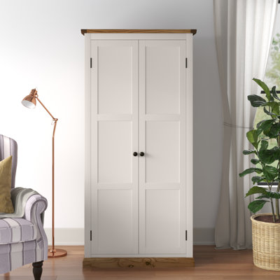 Mignonette 2 Door Solid + Manufactured Wood Wardrobe