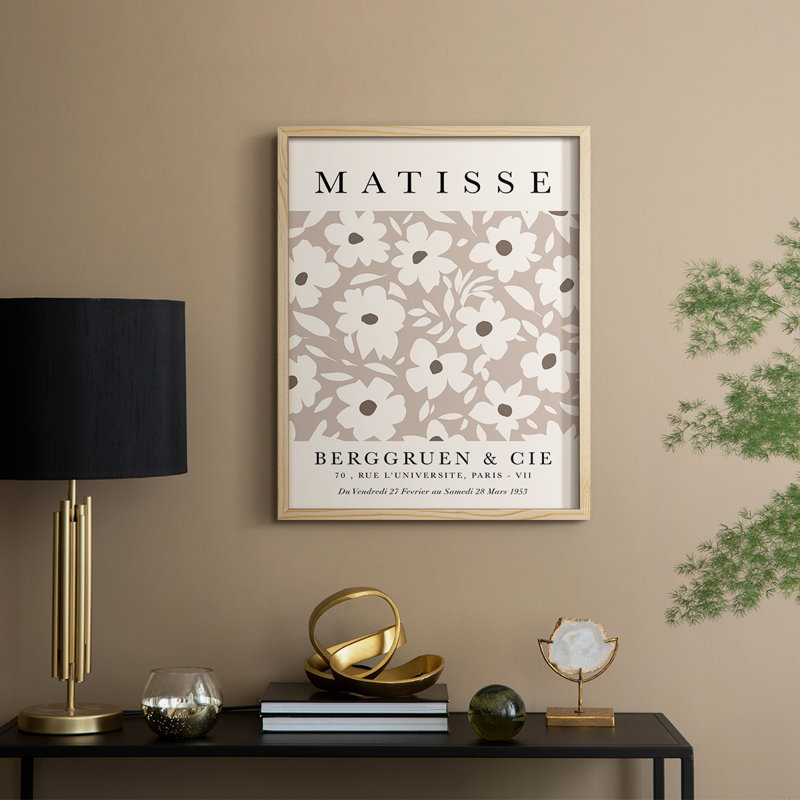 Matisse CCIX, reproduction d'art encadrée - bois massif, H 11 po x l 9 po