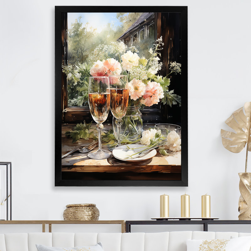 " Bubbly Harmony I ", Black Single Picture Framed, 40" H x 30" W x 1.5" D