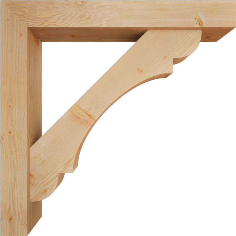 Support de bloc olympique avec entretoise décalée, 48 X 48, Sapin Douglas de l 7 1/2 (lisse)