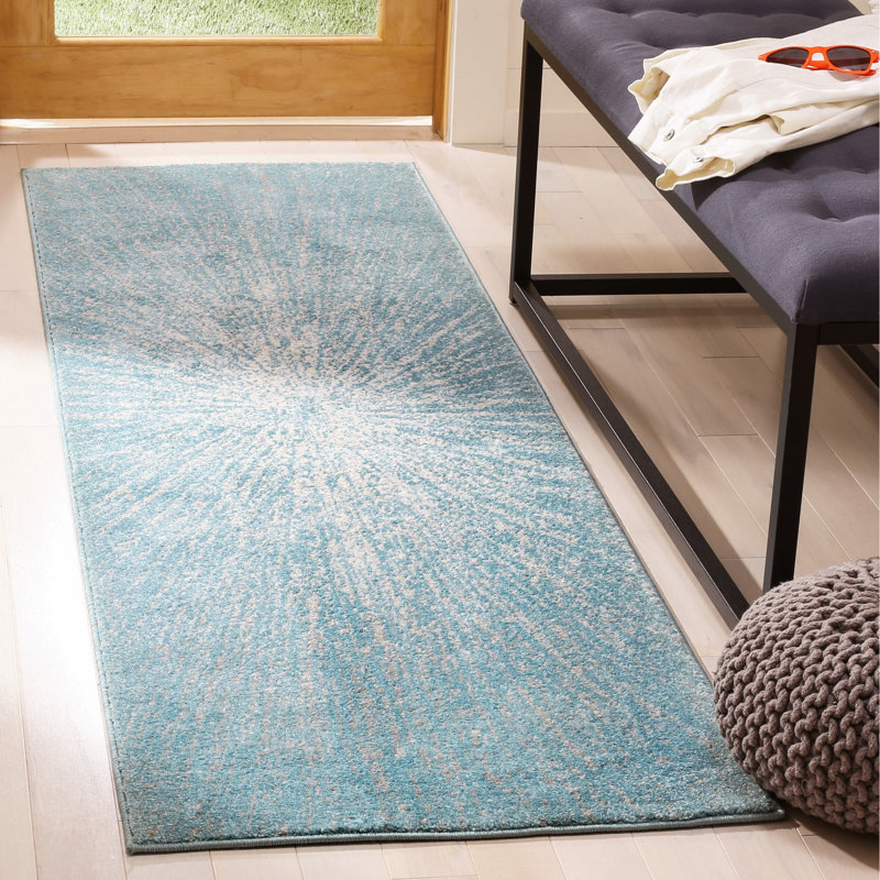 Faustina Performance Abstract Rug, Runner 2'2" x 9'
