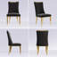 Chaise de salle à manger rembourrée en velours Khiron