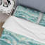 Ensemble de housse de couette Blue Cream Seashell Wave Treasures - Boho-109144354