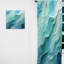 Turquoise bleu et blanc Serenity Swirl I - Rideau à spirales - Rideau abstrait obscurcissant - 1 panneau-107580762