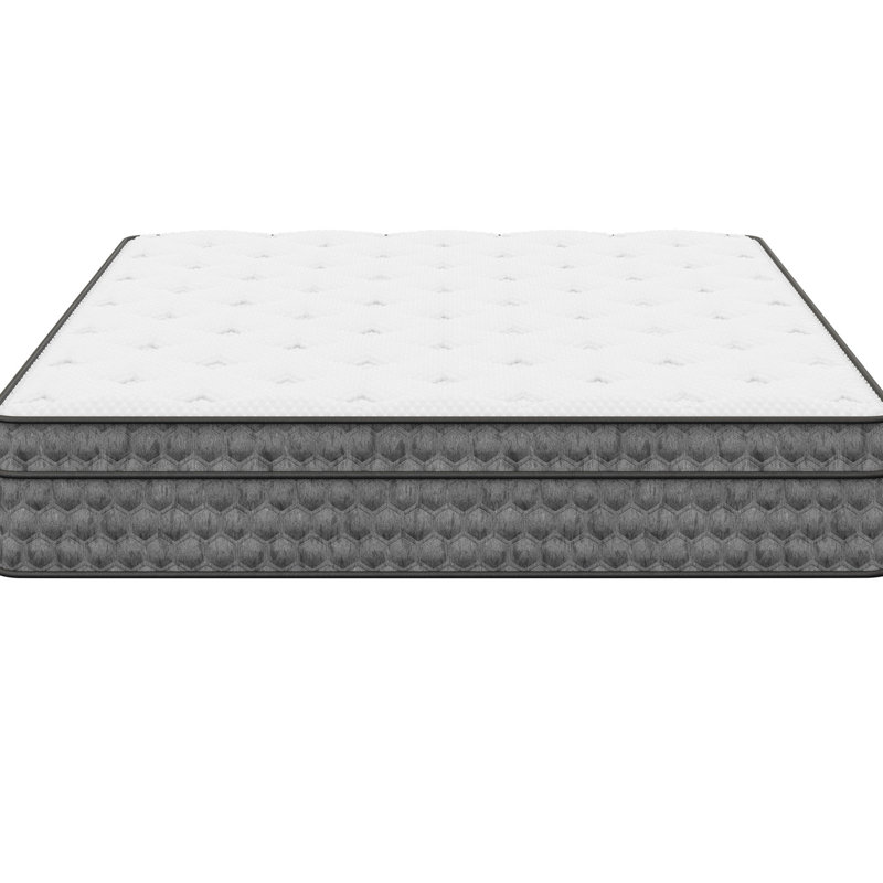 Grand matelas 11 po à sensation moyenne avec gel froid, blanc, grand matelas supportant les poignets, blanc, Grand lit