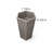 Hexagon Column Planter LG - Grey Brown-1464327417-1464327419