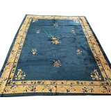 One-of-a-Kind 9'1" x 11'3" Rectangle Hand Knotted Area Rug