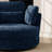 Upholstered Slipcovered Oversized Swivel Barrel Accent Chair-1315123164