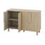 Buffet polyvalent - magnifique buffet en bois avec tablettes réglables et poignées arquées uniques-118815891