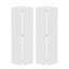 18 po X 80 po Porte pliante en vinyle blanc uni avec trousse de quincaillerie