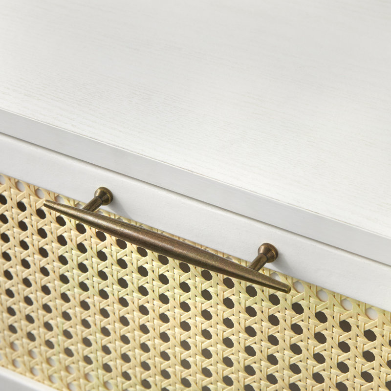 Commode double 6 tiroirs Jalex, Blanc