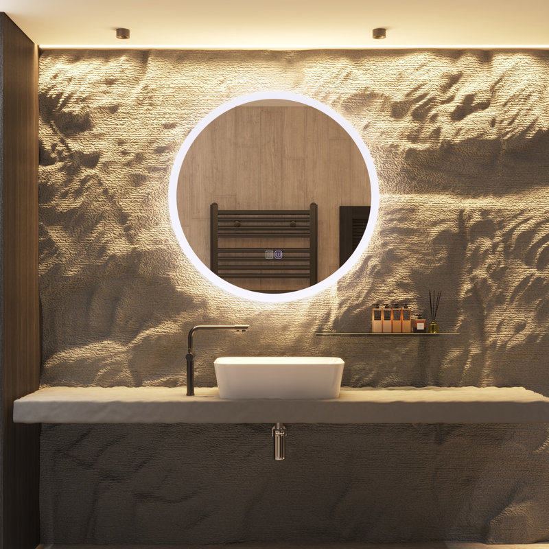 LED Lighted Makeup / Bathroom Mirror, 36" x 36"