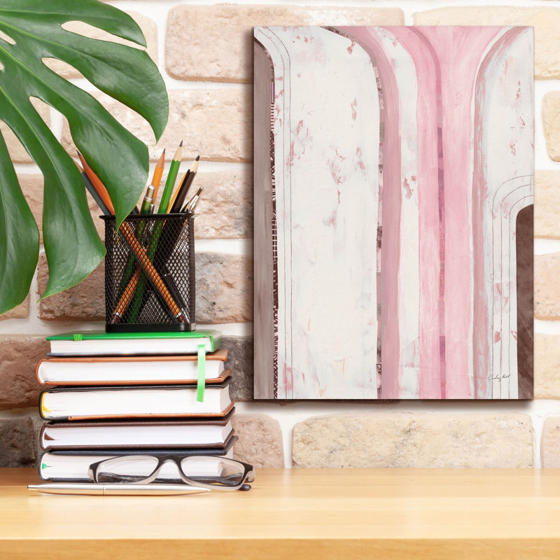  «Kindness 1 Pink» par Courtney Prahl, art mural sur toile, 12 po x 16 po