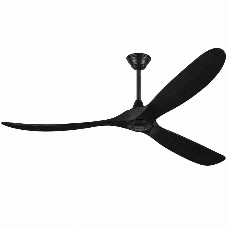 Ventilateurs de plafond sans lumières, ventilateur de plafond sans lumière, ventilateur de plafond en bois massif à 3 pales Cfm Quiet High, grand ventilateur de plafond moderne avec télécommande, ventilateurs de plafond extérieurs à hélice pour pa