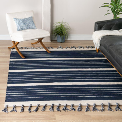 Iustin Cotton Striped Indoor Rug