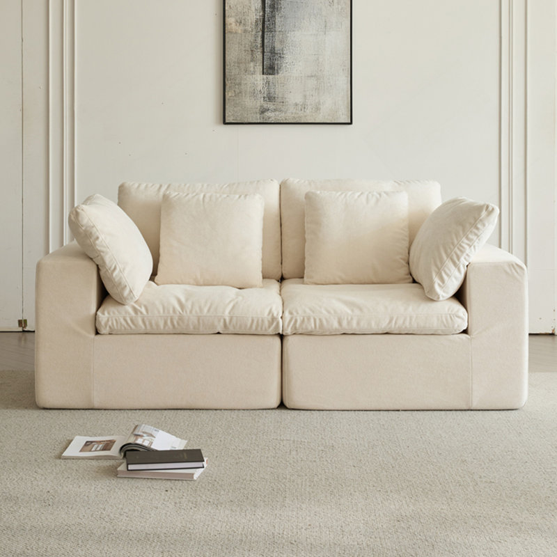 Canapé modulaire modulaire, canapé modulaire compressé, canapé en velours côtelé de style minimaliste moderne, canapé-lit pour le salon, la chambre à coucher, canapé-lit confortable et compact